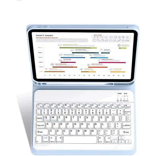 Аксессуар для iPad BeCover Case Smart Keyboard Light Blue for iPad 10.9 (2022 / 2024) / iPad 11 2025 (711141): Цвет голубой