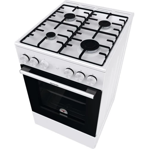 Газовая плита Gorenje GG5A12WH: Рабочая поверхность эмаль
