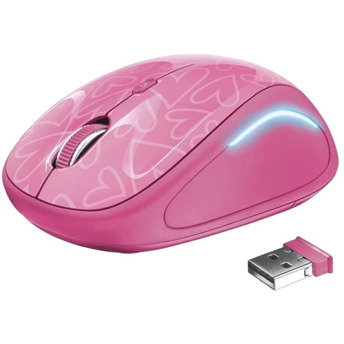Мышь Trust Yvi FX Wireless Pink (22336): Интерфейс подключения Wireless