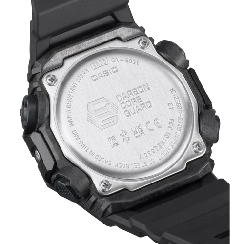 Наручний годинник Casio G-SHOCK Classic GA-B001-1AER: Водонепроникність 20 ATM