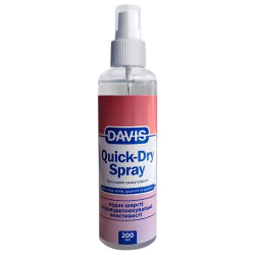 Спрей для собак и котов Davis Quick-Dry Spray быстрая сушка 0.2 л (56070)