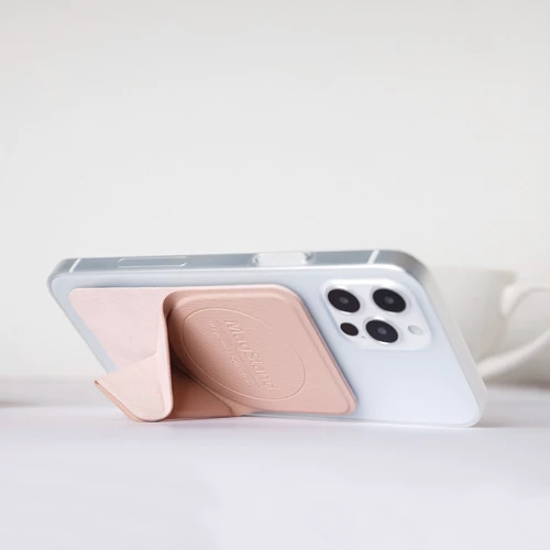 Аксессуар для iPhone Switcheasy MagStand Leather Stand Pink Sand (GS-103-158-221-140) for iPhone 12/13 Series фото 13