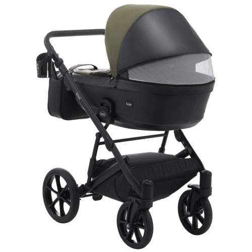 Универсальная коляска 2 в 1 Bair Kiwi кожа 100% BK-11/15 хаки - черный (625454): Пол ребенка Унисекс