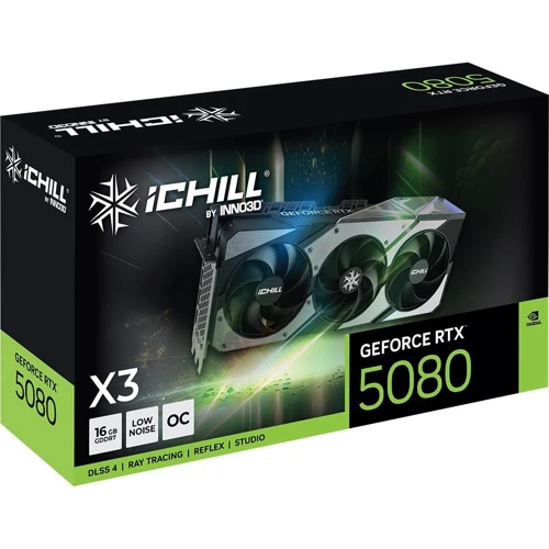 Видеокарта INNO3D GEFORCE RTX 5080 iCHILL X3 (C50803-16D7X-176069H)