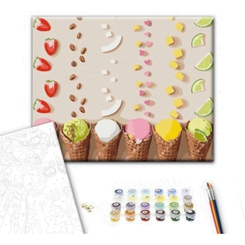 Картина по номерам Brushme Цветное мороженое ©Halyna Vitiuk 40х50 см (BS53596): Производитель Brushme
