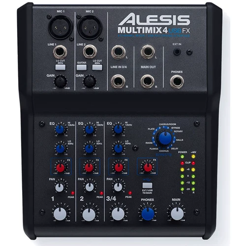 Микшерный пульт ALESIS MULTIMIX 4 USB FX: Аналоговые выходы MAIN OUT, PHONES