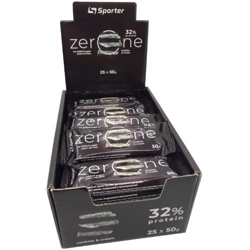 Протеиновые батончики Sporter Zero One 25x50 g / cookies cream