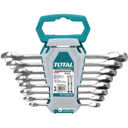 Набор ключей Total комбинированных с трещоткой 8 шт (THT102RK086)