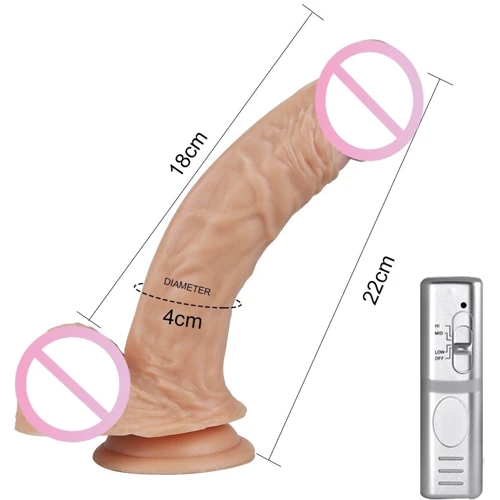 Вибратор LoveToy Real Extreme Vibrating Dildo 8.5"