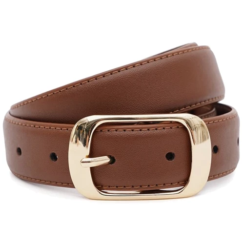 Жіночий ремінь Borsa Leather коричневий (CV1ZK158-goldbrown)