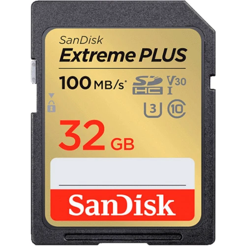 Карта памяти SanDisk 32GB SDHC Class 10 UHS-I U3 V30 Extreme PLUS (SDSDXWT-032G-GNCIN)
