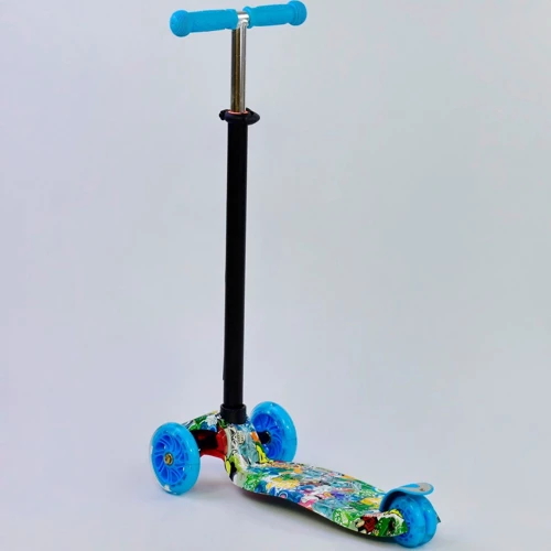 Самокат Best Scooter MAXI Lucky Shot Голубой (А 25467 /779-1322): Количество колес 3