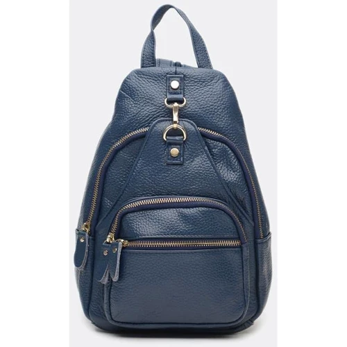 Жіночий рюкзак Borsa Leather синій (K1162-blue): Стать жіночий