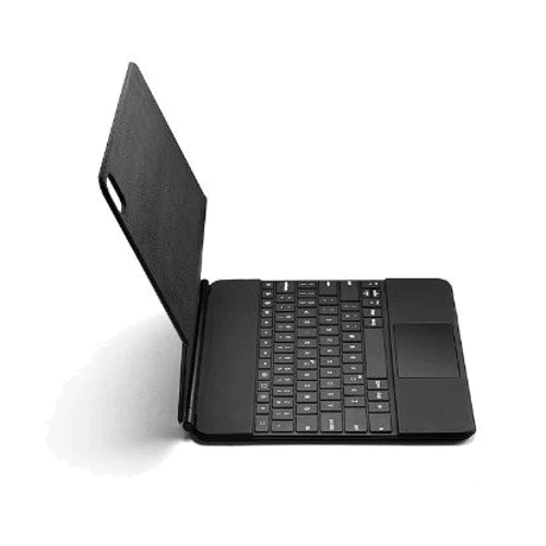 Аксессуар для iPad WIWU Magic Keyboard Bluetooth Wireless Magnetic Attached Stable Black for iPad Air (2020-2025) / iPad Pro 11 (2018-2022): Особенности Надежная защита от царапин и загрязнений, съемная клавиатура и регулируемая подставка, магнитное сцепление, оснащен трекпадом, с подсветкой