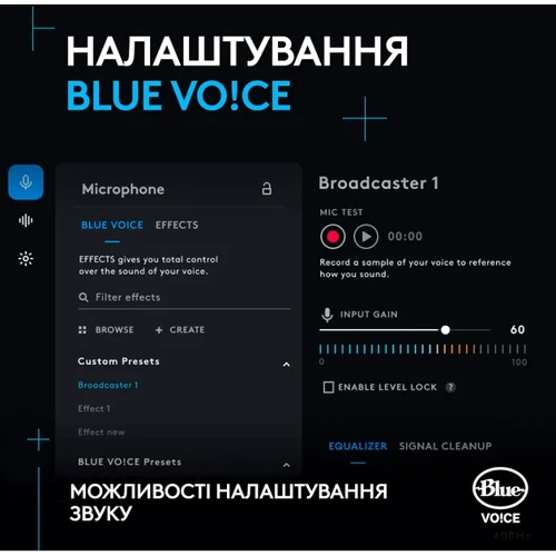 Микрофон Logitech G Yeti Orb RGB Black (988-000551): Выходной штекер USB
