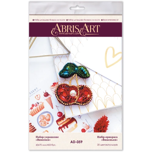 Abrisart AD-059 Набор для вышивки бисером украшения Вишенки: Производитель Abrisart