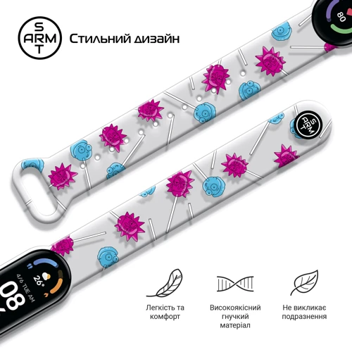 Ремінець ArmorStandart RM Candy Transparent (ARM59268) for Xiaomi Mi Smart Band 5/6/7