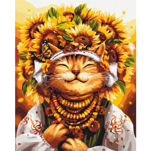 Картина по номерам Brushme Кошка Солнышко ©Марианна Пащук 40х50 см (BS53558)