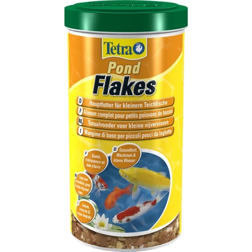 Корм Tetra Pond Flakes для прудовых рыб смесь хлопьев для мелких рыб 1 л (4004218760790)