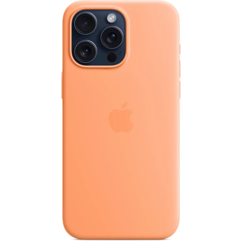 Чехол для iPhone Apple iPhone 15 Pro Max Silicone Case with MagSafe - Orange Sorbet (MT1W3ZM/A): Цвет оранжевый