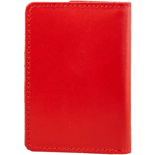 Женская обложка для документов DNK Leather красная (DNK-minidoc-R-colH): Материал Натуральная кожа