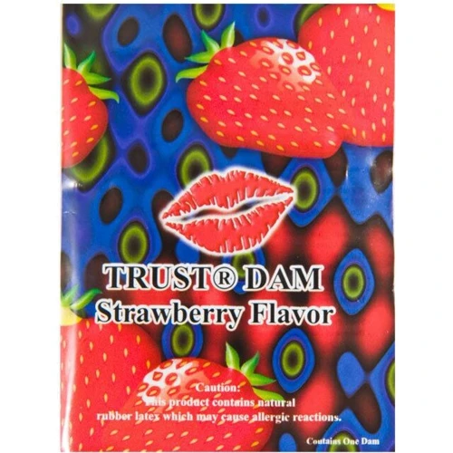 Латексная салфетка Trust Latex Dental Dams Strawberry 1 шт: Тип Ароматизированные