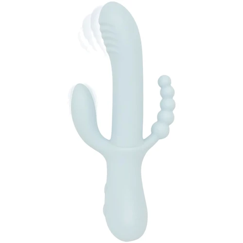 Вібратор-кролик Good Vibes Only - SAGE Triple Stimulation Vibe Soft Silicone - Blue: Для кого Для жінок