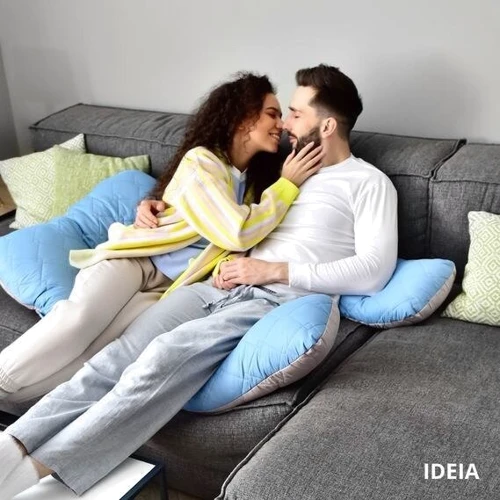 Подушка IDEIA U-shape П-подібна з наволочкою на блискавці 140х75х20 см (4820182650314) фото 6