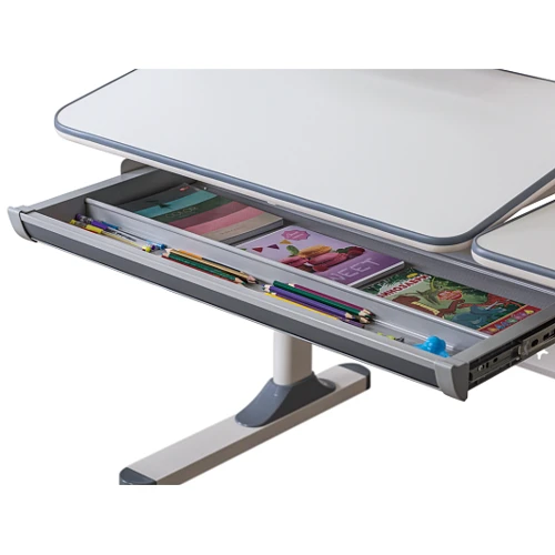 Комплект парта Ergokids TH-320 Grey + кресло ErgoKids Y-400 BL (арт. TH-320 W/G + Y-400 BL): Возраст ребенка от 4-х лет