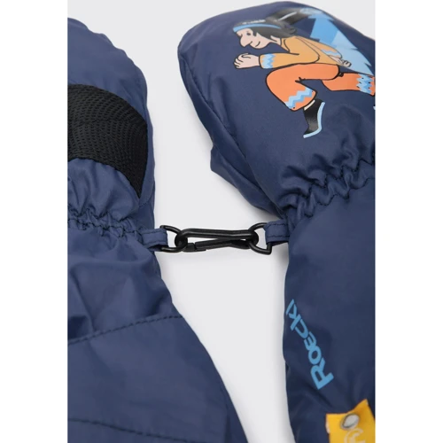Детские варежки Roeckl Ski Minis Fassa 3 navy blue темно-синие (3405-737-590): Размер 3