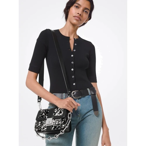 Жіноча сумка крос боді Michael Kors чорно-біла (31T0NCWX4H): Країна виробник Італія