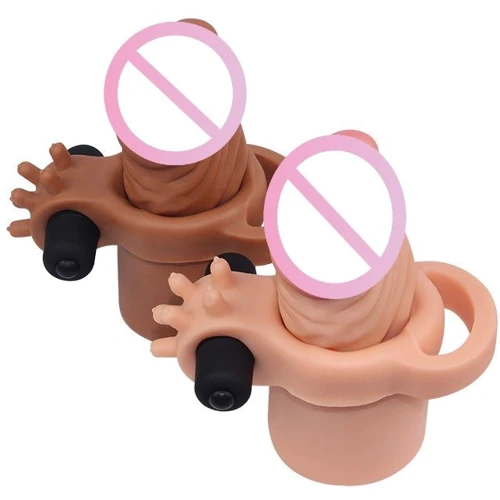 Насадка на член LYBAILE Pleasure X-Tender Vibrating Penis Sleeve Add 2" Flesh 3