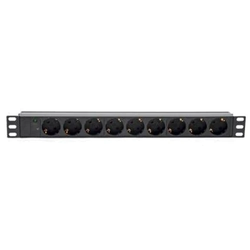 Комплектуючі до серверних шаф і стійок Kingda 19" 1U 9xSchuko, С14, без кабелю (KD-GER(16)N1009WKPB19A-C14)