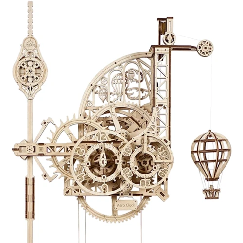 Механическая модель UGEARS Аэро Часы. Настенные часы с маятником (70154)