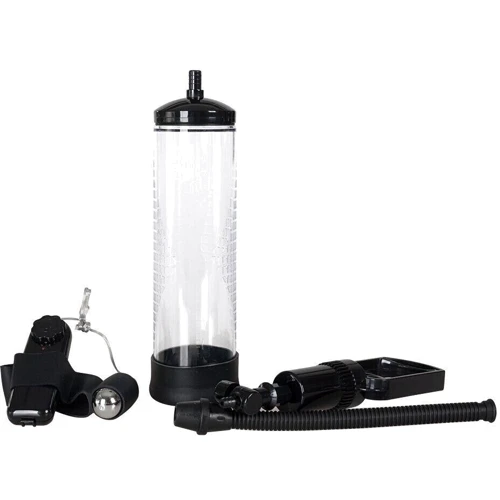 Вакуумная помпа с вибрацией Powerpump MAX Vibrating - Black&Clear, BS6000035