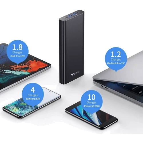 Внешний аккумулятор Voltero Power Bank 26800mAh S25 PD 100W PD3.0 PPS USB-C Black for MacBook (8720828063101, 6090525828894): Кабели/переходники для смартфонов в комплекте Micro USB / USB Type-C