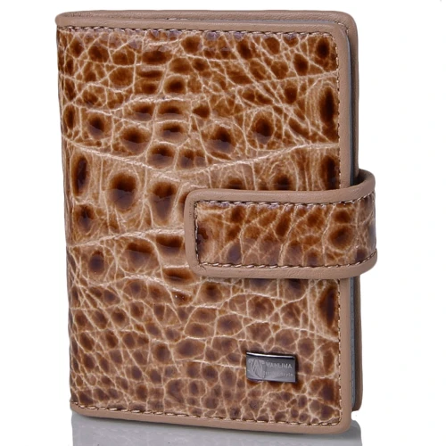 Женская визитница Wanlima бежевая (W50080150457-cream)