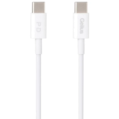 Кабель Gelius Cable USB-C to USB-C Control 60W 1m White (GP-UC111)