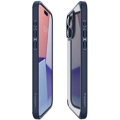 Чехол для iPhone Spigen Ultra Hybrid Navy Blue (ACS06573) for iPhone 15 Pro Max: Материалы поликарбонат и полиуретан