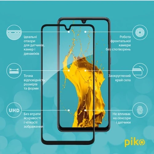 Аксесуар для смартфона Piko Tempered Glass Full Glue Black для Samsung A336 Galaxy A33 5G: Тип защитное стекло