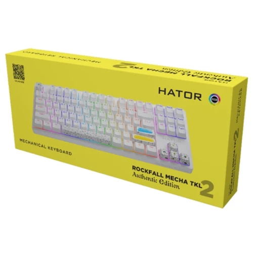 Клавіатура HATOR Rockfall 2 Mecha TKL Authentic Edition White (HTK-531): Тип клавіш механический
