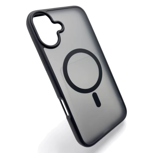 Чехол для iPhone BeCover Metal Buttons Case with MagSafe Black for iPhone 16 (712090): Цвет черный