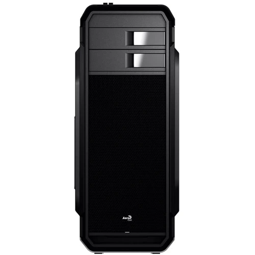Корпус Aerocool Aero-500 Window Black Mid Tower: Материал передней панели пластик/сталь