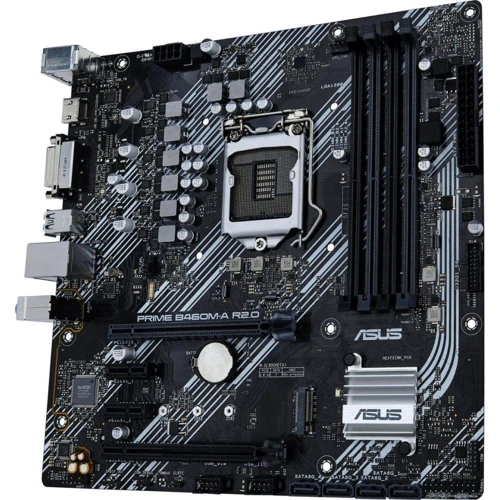 ASUS PRIME B460M-A R2.0: Разъемы на плате SATA 3.0, M.2