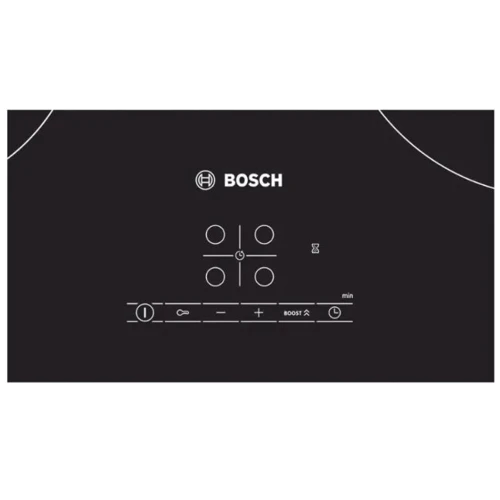 Варочная поверхность Bosch PIE611BB5E: Расположение панели спереди