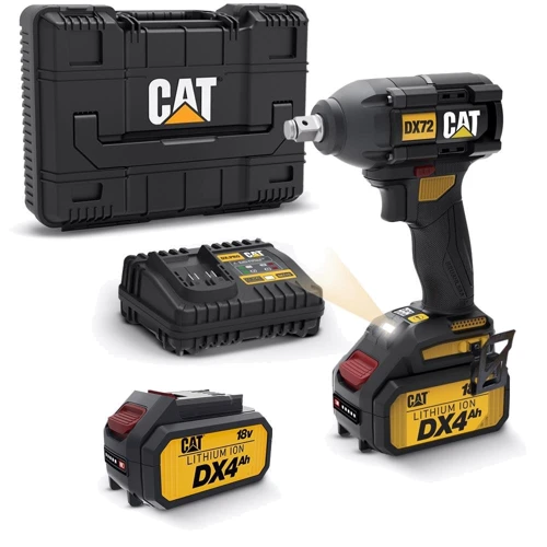 Аккумуляторный бесщеточный ударный гайковерт CAT DX72: Количество скоростей работы 3