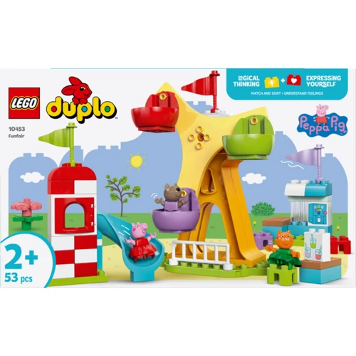 Конструктор LEGO DUPLO Peppa Pig Ярмарка развлечений 53 детали (10453)