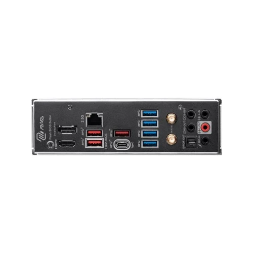 MSI MAG B650M MORTAR WIFI: Разъемы на задней панели USB 3.2 Gen 2, USB 3.2 Gen 1, USB Type-C, HDMI, Ethernet RJ-45, DisplayPort