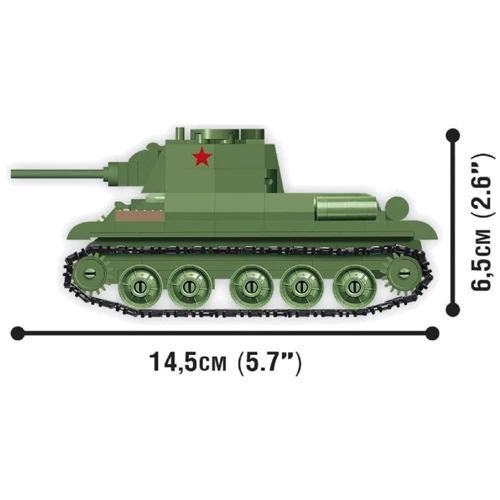 Конструктор COBI Танк Т-34, 268 деталей (COBI-3061): Рекомендуемый возраст от 10 лет