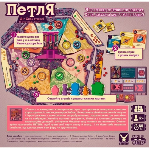 Настільна гра Geekach Games Петля (The Loop): Вік от 12-ти лет